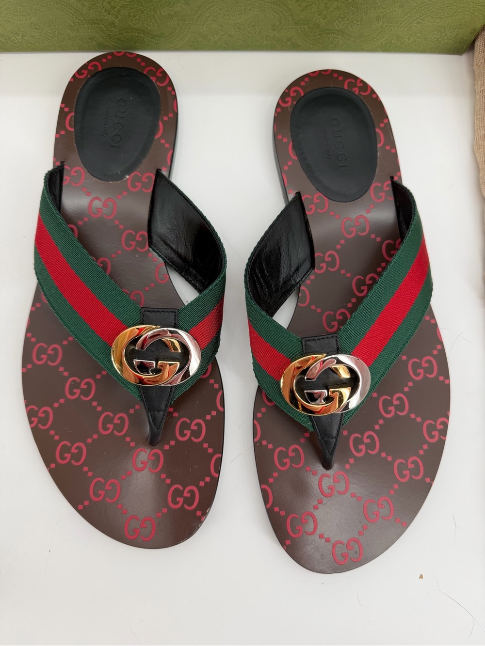 Gucci Kika Interlocking GG Sandals Size 41